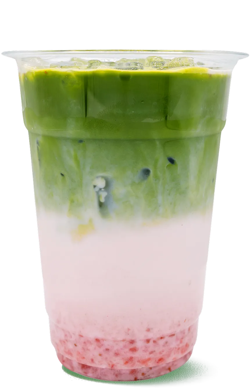 Matcha Flavored Drink Collection: A wide variety of drinks combining matcha with milk, fruit, etc.